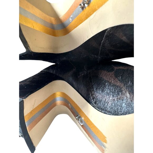 Sam Edelman Leopard Print Calf Hair Ankle Boots Size 6 NWOT - Picture 9 of 9